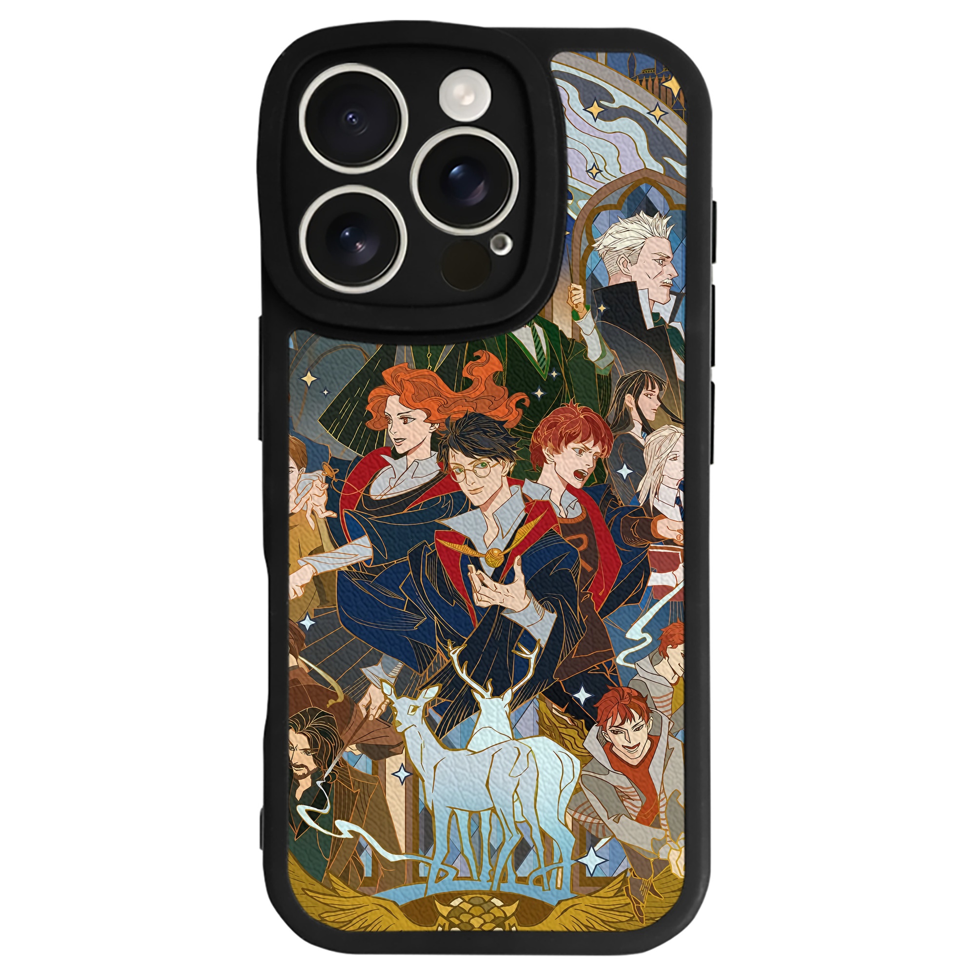 （画像用） Harry Potter ハリー・ポッターシリーズ 【iPhone 16シリーズ対応】シリコンスマホケース（レザー調） 材質：シリコン